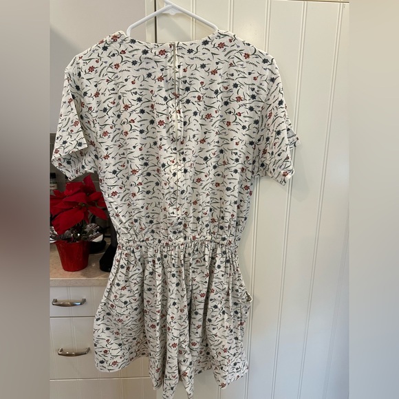 Vintage Floral Print Short Sleeve Romper - Picture 2 of 5